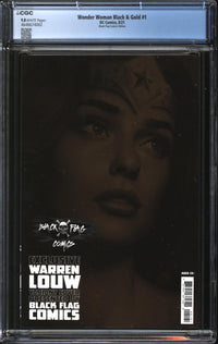 Wonder Woman Black & Gold (2021) #1 Warren Louw Black Flag Comics Edition CGC 9.8 NM/MT