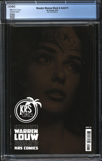 Wonder Woman Black & Gold (2021) #1 Warren Louw KRS Comics Edition A CGC 9.8 NM/MT