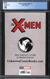 X-Men: Facsimile Edition (2019) #1 Unknown Comics Edition CGC 9.8 NM/MT