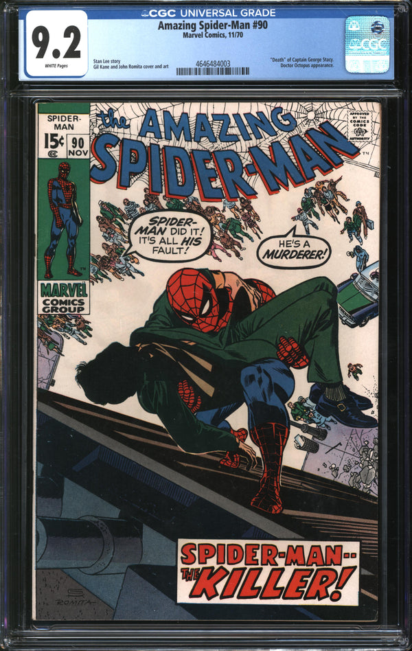 Amazing Spider-Man (1963) # 90 CGC 9.2 NM-
