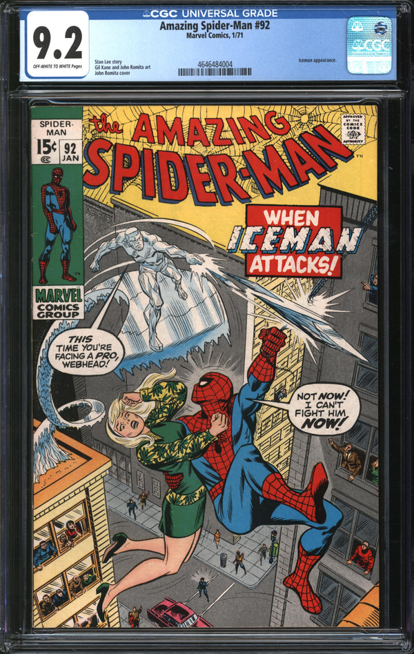 Amazing Spider-Man (1963) # 92 CGC 9.2 NM-