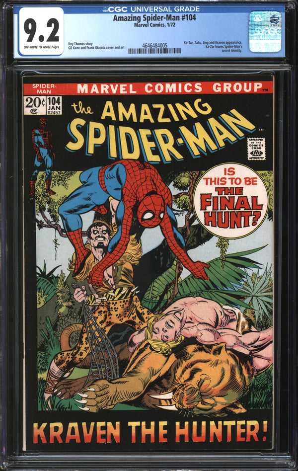 Amazing Spider-Man (1963) #104 CGC 9.2 NM-