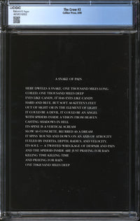 Crow (1989) #3 CGC 9.4 NM