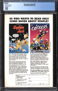 Doomsday Squad (1986) #3 CGC 9.8 NM/MT