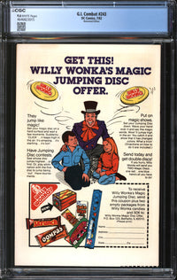 G.I. Combat (1957) #243 Newsstand Edition CGC 9.6 NM+