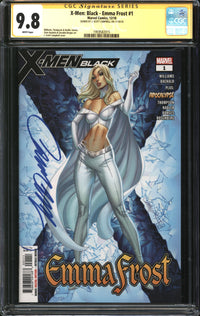 X-Men: Black - Emma Frost (2018) #1 CGC Signature Series 9.8 NM/MT Signed J. Scott Campbell
