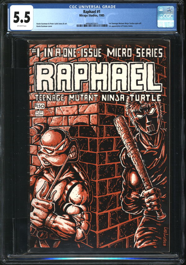 Raphael (1985) #1 CGC 5.5 FN-