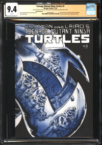 Teenage Mutant Ninja Turtles (1984) # 2 Second Printing CGC x JSA Signature Series 9.4 NM Signed Kevin Eastman & Peter Laird