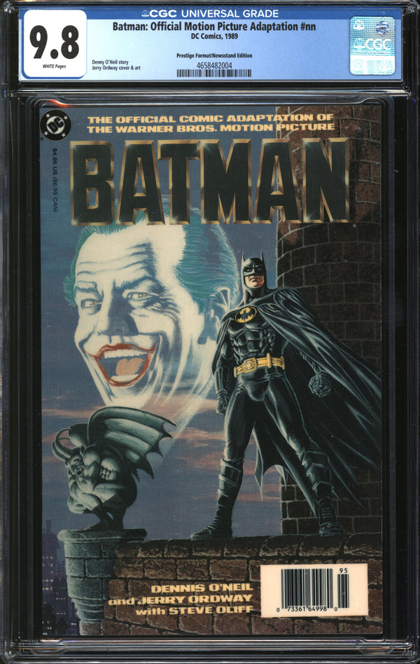 Batman: Official Motion Picture Adaptation (1989) #1 Prestige Format/Newsstand Edition CGC 9.8 NM/MT