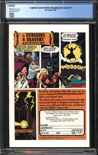 Captain Carrot And His Amazing Zoo Crew (1982) #7 CGC 9.8 NM/MT