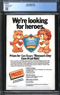 Care Bears (1985) #1 CGC 9.8 NM/MT