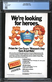 Care Bears (1985) #1 CGC 9.8 NM/MT