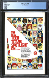 Infinity Inc. (1984) #29 CGC 9.8 NM/MT