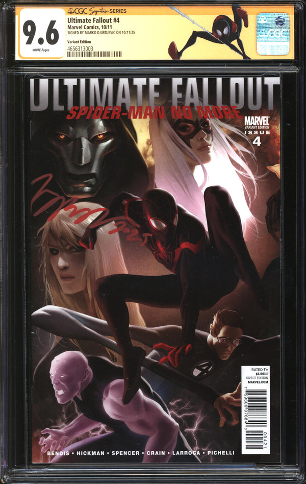 Ultimate Fallout (2011) #4 Variant Edition CGC Signature Series 9.6 NM+ Signed Marko Djurdjevic