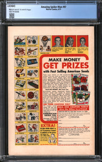 Amazing Spider-Man (1963) # 97 CGC 9.0 VF/NM