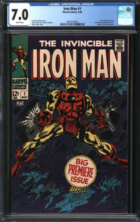 Iron Man (1968) #  1 CGC 7.0 FN/VF