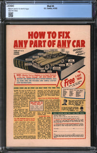 MAD (1952) #4 CGC 7.0 FN/VF