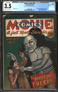 Movie Comics (1939) #6 CGC Conserved 3.5 VG-