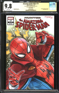 Amazing Spider-Man (2018) #17 Sketch Edition CGC x JSA Signature Series 9.8 NM/MT Signed/Sketch Tony Sklepic
