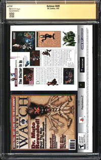 Batman (1940) #609 Signature Series CGC 9.8 NM/MT Signed Jim Lee, Alex Sinclair & Scott Williams