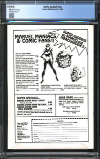 Daffy Qaddafi (1986) #1 CGC 9.8 NM/MT