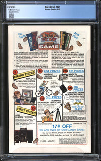 Daredevil (1964) #221 CGC 9.8 NM/MT