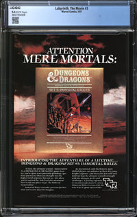 Labyrinth: The Movie (1986) #3 CGC 9.8 NM/MT