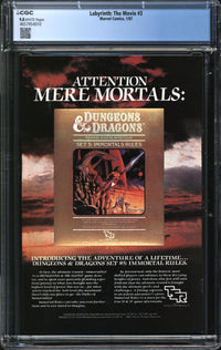 Labyrinth: The Movie (1986) #3 CGC 9.8 NM/MT