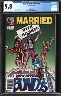 Married... With Children (1990) #1 Newsstand Edition CGC 9.8 NM/MT