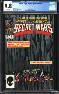 Marvel Super-Heroes Secret Wars (1984) # 4 CGC 9.8 NM/MT