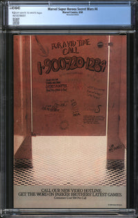 Marvel Super-Heroes Secret Wars (1984) # 4 Newsstand Edition/Mark Jewelers Insert CGC 9.2 NM-