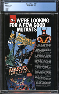 Marvel Tales (1964) #209 CGC 9.8 NM/MT