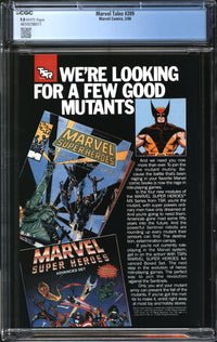 Marvel Tales (1964) #209 CGC 9.8 NM/MT