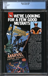 Marvel Tales (1964) #209 CGC 9.8 NM/MT