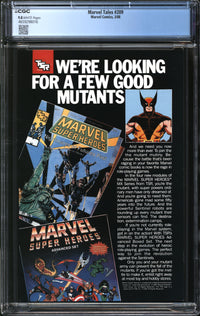 Marvel Tales (1964) #209 CGC 9.8 NM/MT