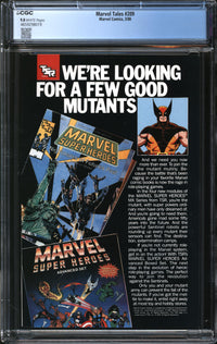 Marvel Tales (1964) #209 CGC 9.8 NM/MT