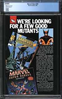 Marvel Tales (1964) #209 CGC 9.8 NM/MT