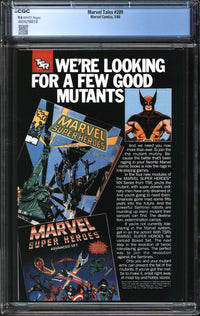 Marvel Tales (1964) #209 CGC 9.6 NM+