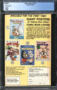 Mickey Mouse (1986) #219 CGC 9.8 NM/MT