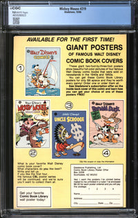 Mickey Mouse (1986) #219 CGC 9.8 NM/MT