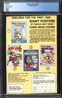 Mickey Mouse (1986) #219 CGC 9.8 NM/MT
