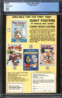 Mickey Mouse (1986) #219 CGC 9.8 NM/MT