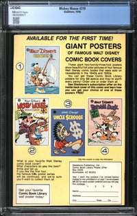 Mickey Mouse (1986) #219 CGC 9.8 NM/MT