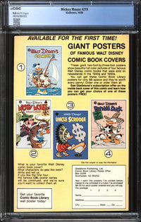 Mickey Mouse (1986) #219 CGC 9.8 NM/MT