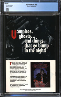 New Mutants (1983) #93 CGC 9.8 NM/MT