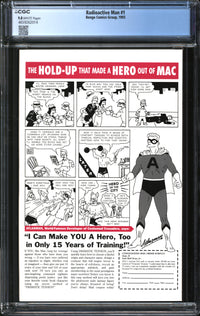 Radioactive Man (1993) #1 CGC 9.8 NM/MT