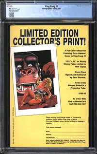 King Kong (1991) #1 CGC 9.8 NM/MT