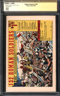 Captain America (1968) #104 CGC x JSA Signature Series 5.5 FN- Signed Jack Kirby