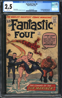 Fantastic Four (1961) #  4 CGC 2.5 GD+