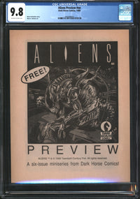 Aliens Preview (1988) #1 CGC 9.8 NM/MT